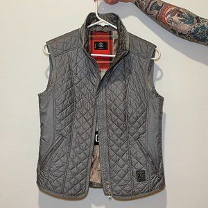 BOGNER Quilted Women's Vest - Grey, Medium (US 8)